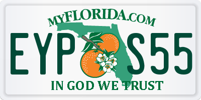 FL license plate EYPS55