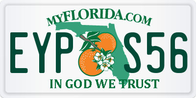 FL license plate EYPS56