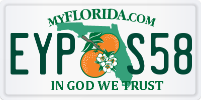 FL license plate EYPS58