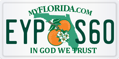 FL license plate EYPS60