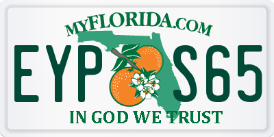FL license plate EYPS65