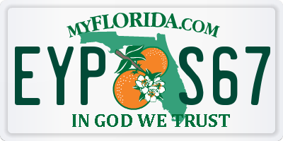FL license plate EYPS67