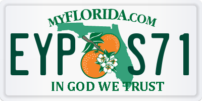 FL license plate EYPS71