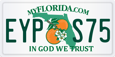 FL license plate EYPS75