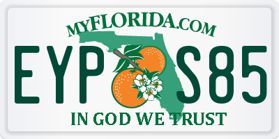 FL license plate EYPS85