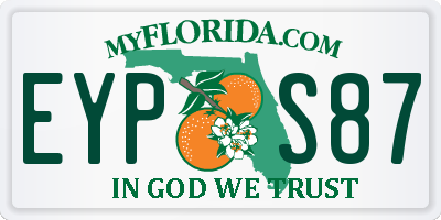 FL license plate EYPS87