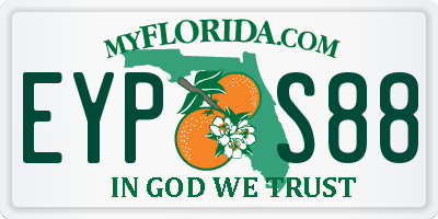 FL license plate EYPS88