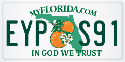 FL license plate EYPS91