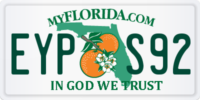 FL license plate EYPS92