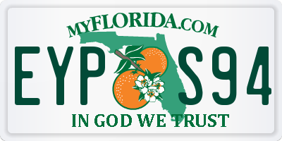 FL license plate EYPS94