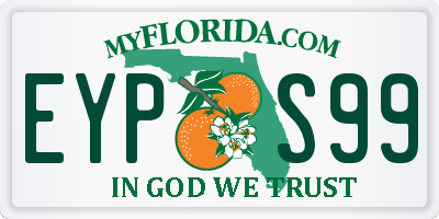 FL license plate EYPS99