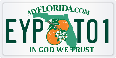 FL license plate EYPT01