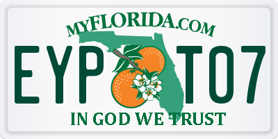 FL license plate EYPT07