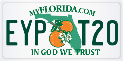 FL license plate EYPT20