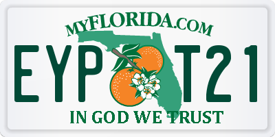FL license plate EYPT21
