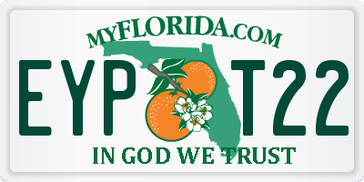 FL license plate EYPT22