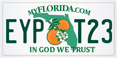 FL license plate EYPT23