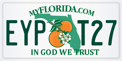 FL license plate EYPT27