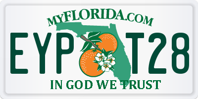 FL license plate EYPT28
