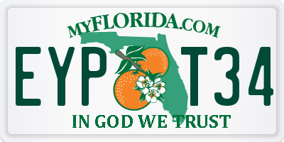 FL license plate EYPT34