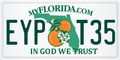 FL license plate EYPT35