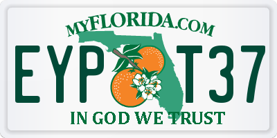 FL license plate EYPT37