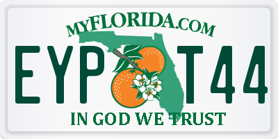 FL license plate EYPT44