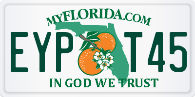 FL license plate EYPT45