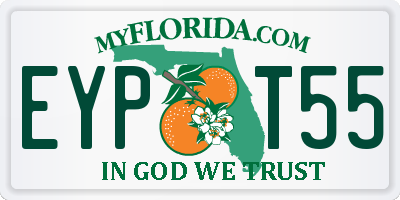 FL license plate EYPT55