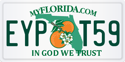 FL license plate EYPT59