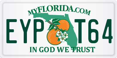 FL license plate EYPT64