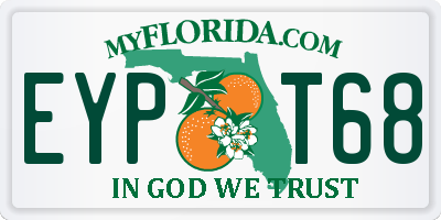 FL license plate EYPT68