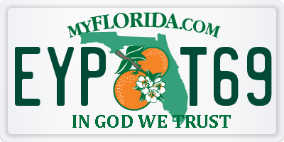 FL license plate EYPT69