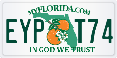 FL license plate EYPT74