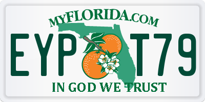 FL license plate EYPT79
