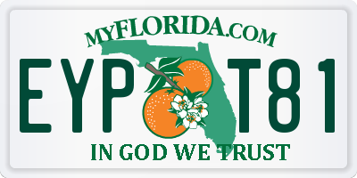 FL license plate EYPT81