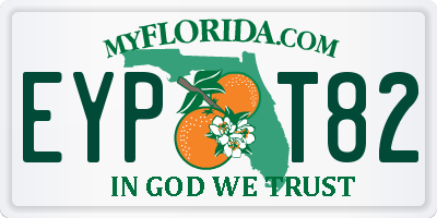 FL license plate EYPT82