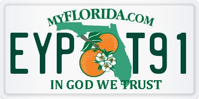 FL license plate EYPT91