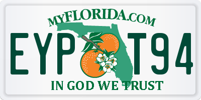 FL license plate EYPT94