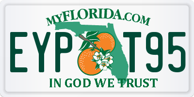 FL license plate EYPT95