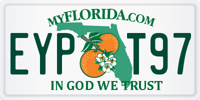 FL license plate EYPT97