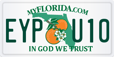 FL license plate EYPU10