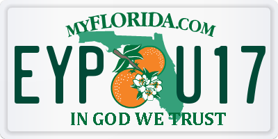 FL license plate EYPU17