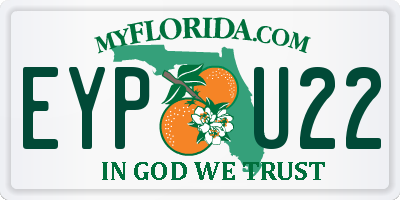FL license plate EYPU22