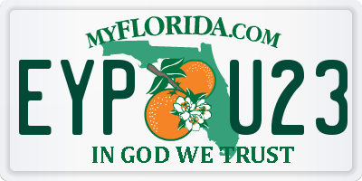 FL license plate EYPU23