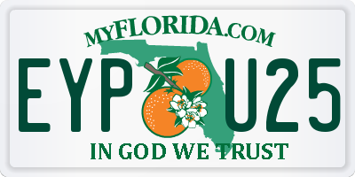FL license plate EYPU25