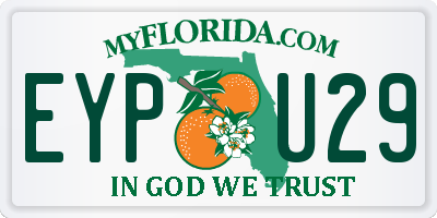 FL license plate EYPU29