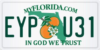 FL license plate EYPU31