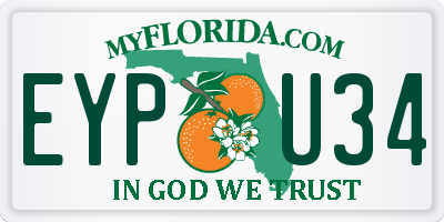 FL license plate EYPU34
