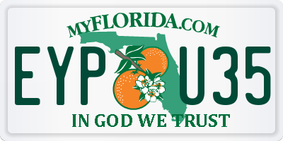 FL license plate EYPU35